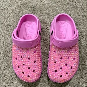 Pink Blinged Out Clogs Women’s Upto 6.5 US Brand New